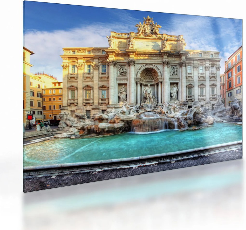Sklenený obraz - Fontána di Trevi (70x50 cm)