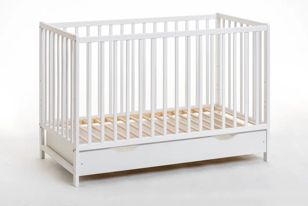 Detská postieľka 60 cm Cathi II 26 WW BCP (biela) (s úl. priestorom). Akcia -20%. Vlastná spoľahlivá doprava až k Vám domov. 1024538