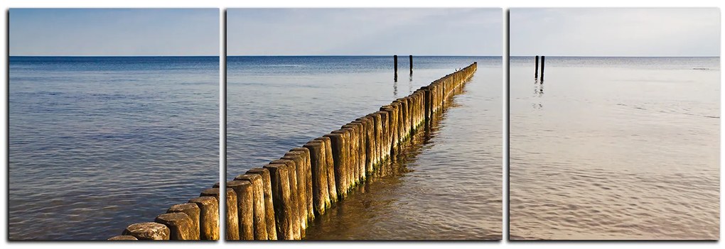 Obraz na plátne - Vlnolam - panoráma 5143C (120x40 cm)