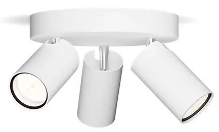 Philips - Kúpeľňové bodové svietidlo IDRIS 3xGU10/5W/230V IP44 biela