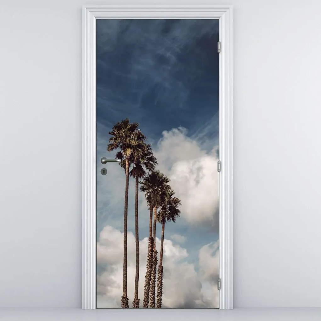 Fototapeta na dvere - Palmová dráma (95x205cm)