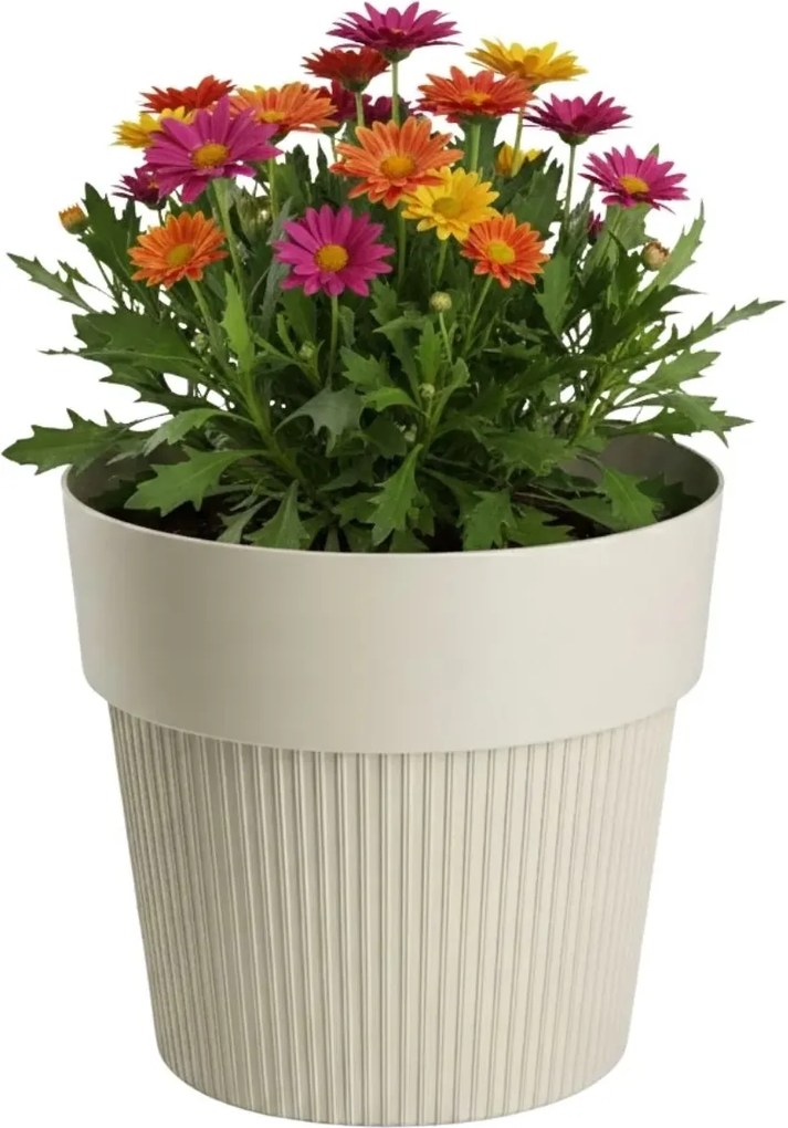 Sada 4 ks květináčů Silva Line béžová