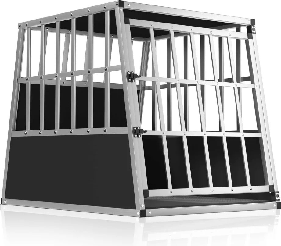 Prepravka pre psa BRUNO, 66x90x72cm, strieborná/čierna Jurhan