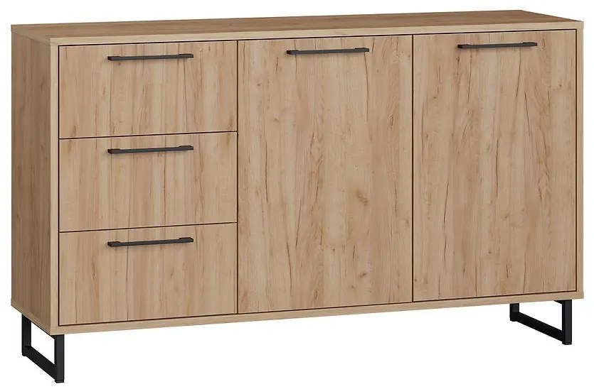 Komoda Remius  2d3s dub craft zlatý