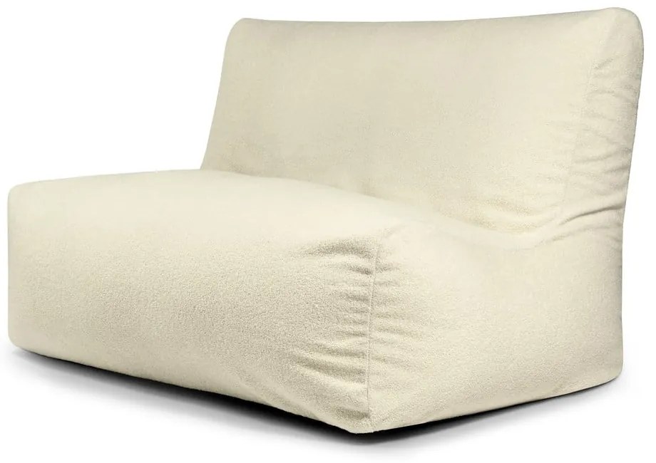 Krémový sedací vak z textílie buklé Sofa Seat Lounge – SLOWDOWN