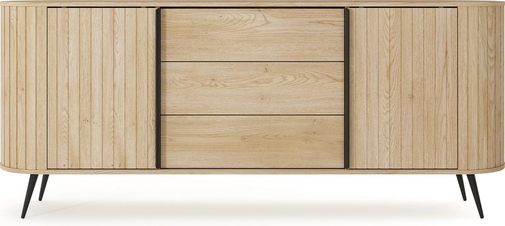 Komoda so zásuvkami Luvio 196 cm - dub cremona