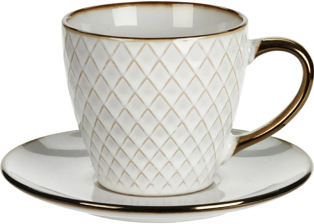 Keramická šálka s podšálkou Queen3 210 ml