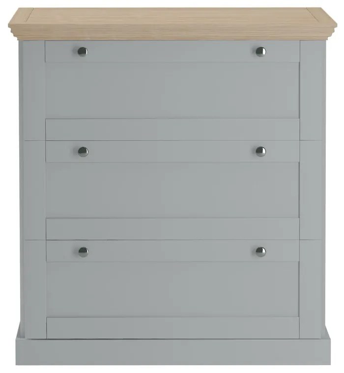 Sivá vysoká komoda 75x80 cm Binz – Støraa