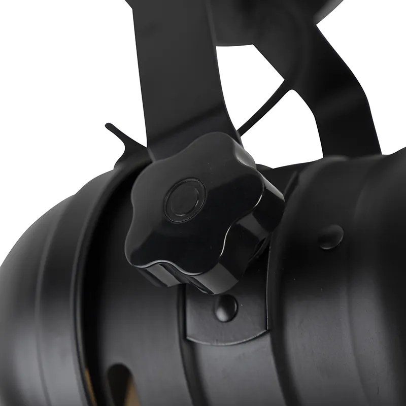 Priemyselné štúdiové reflektorové svetlo čierne otočné a naklápateľné - Movie