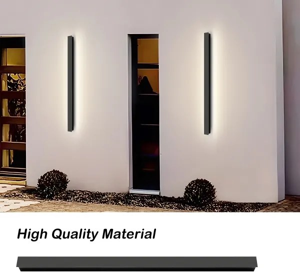 Brilagi - LED vonkajšie nástenné svietidlo LINEAR LED/22W/230V 3000K IP65 čierna