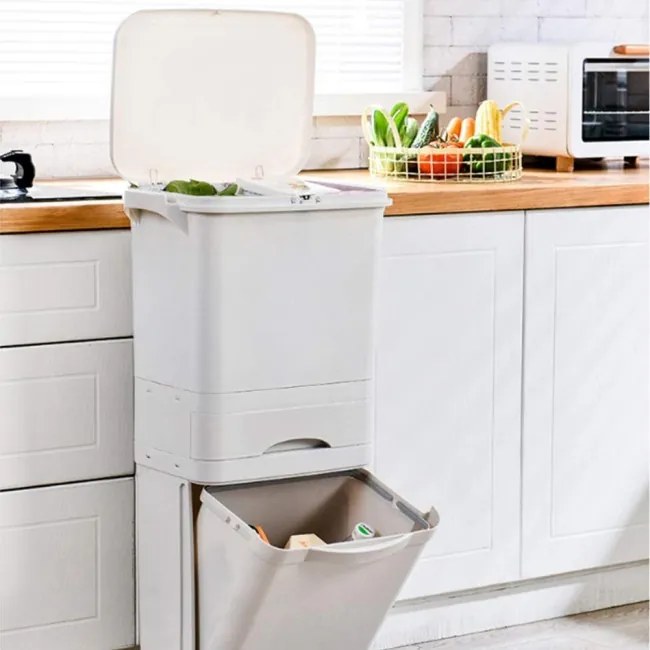 Odpadkový kôš NARDAN 42 l biely