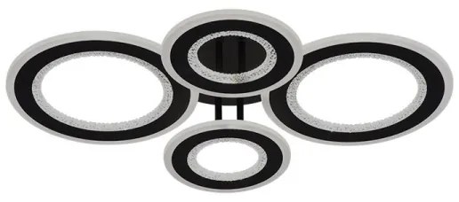 LED Stmievateľný prisadený luster LED/100W/230V 3000-6500K + diaľkové ovládanie