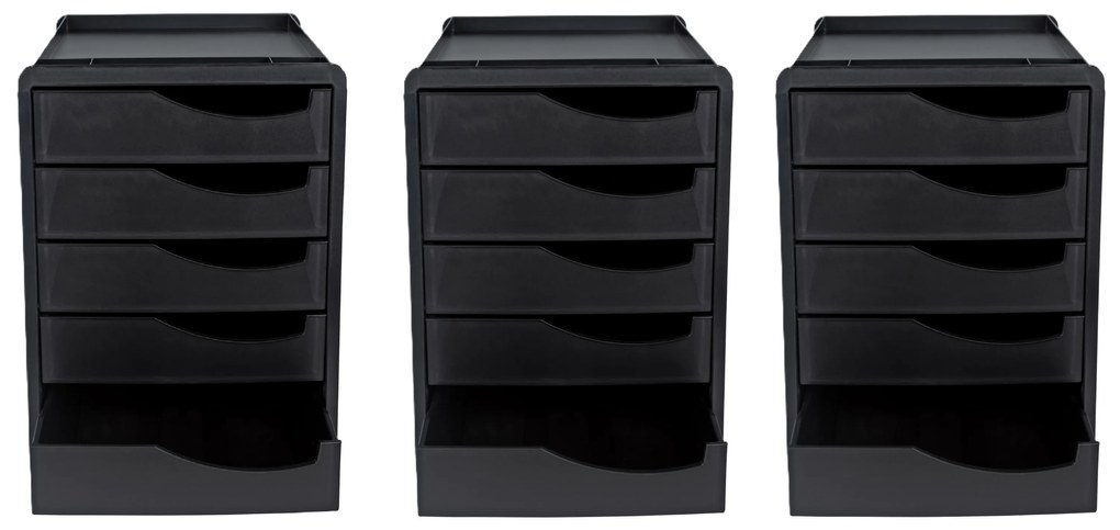 United Office® Kancelársky box s 5 zásuvkami, 3 kusy (800005824)