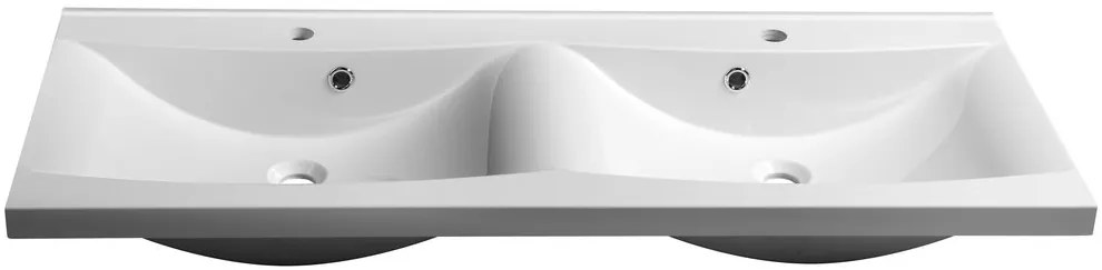 Sapho Sapho, LUCIOLA dvojumývadlo 120x48cm, liaty mramor, biela, 50122