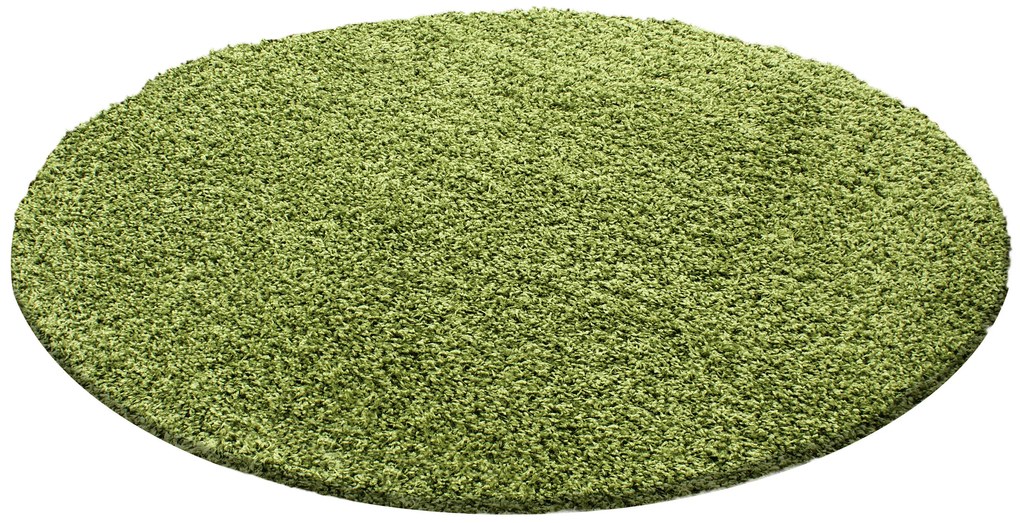 Ayyildiz koberce Kusový koberec Life Shaggy 1500 green kruh - 160x160 (priemer) kruh cm