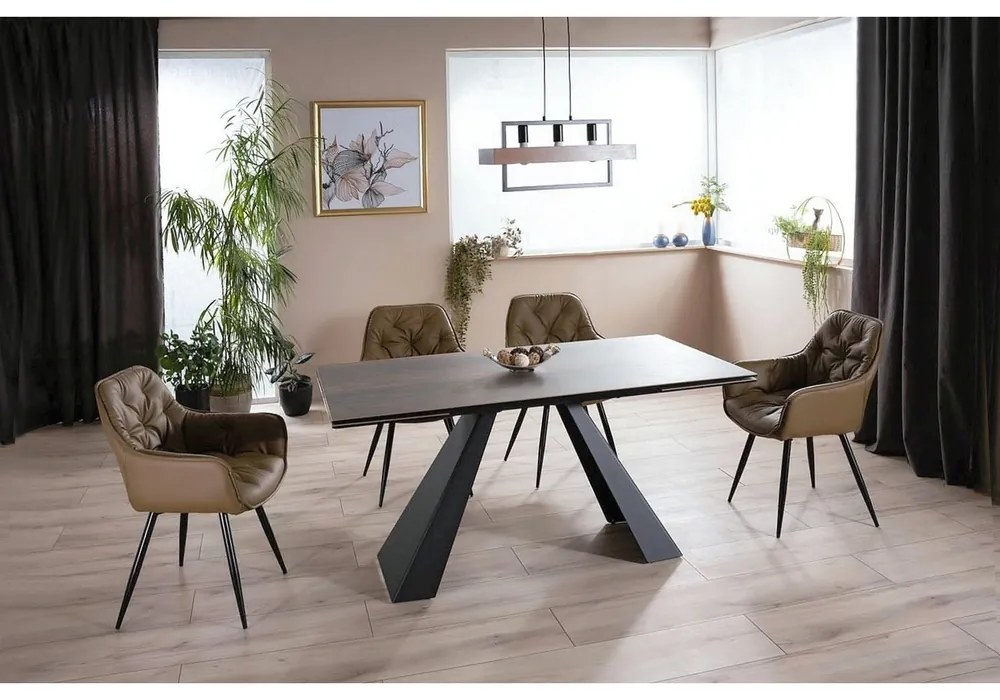Jedálenský stôl Salvadore 180 x 90 cm, tmavo hnedá