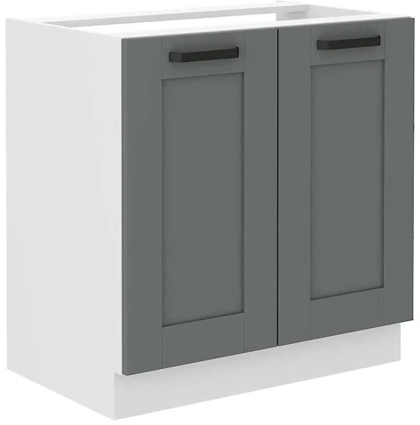 Kuchynská skrinka Luna dustgrey/biela 80ZL 2F BB