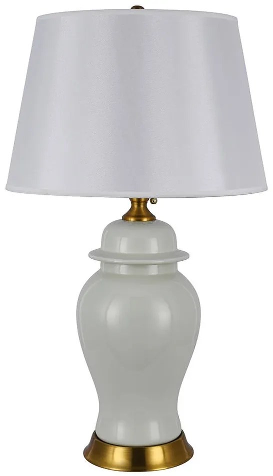 Elegantná stolná lampa Rimini - krémová