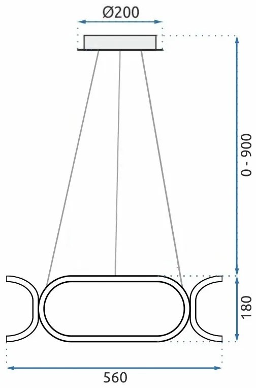Toolight - LED stropné svietidlo APP792-CP, chrómová, OSW-05500