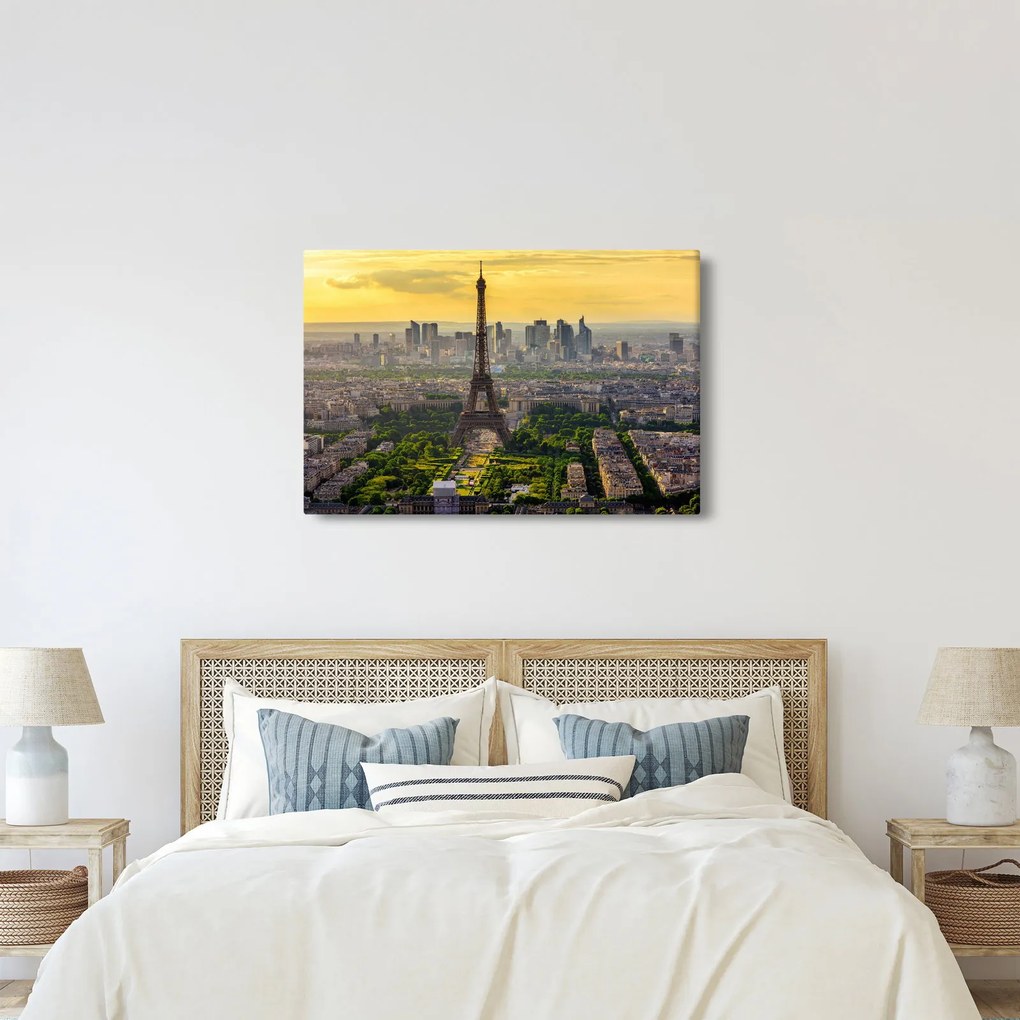 Obraz - Panoráma Paríža (90x60 cm)