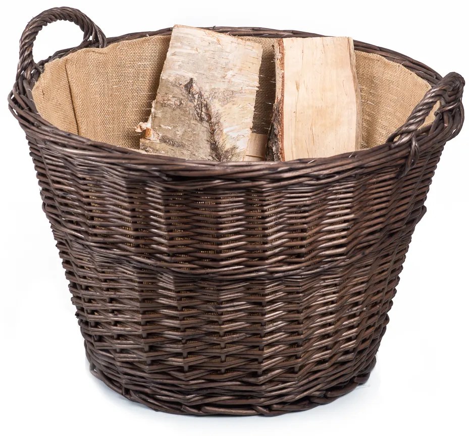 Kôš záhradný/na drevo prútený Provence Rambo V.priemer 60(cm) x v. 40(cm)