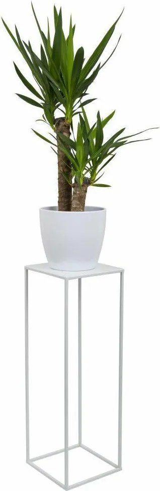 STOJAN NA KVETINÁČ SIMPLE 70X24X24 CM BIELA