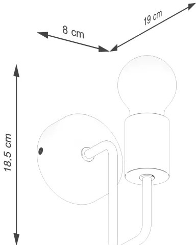 Sollux SL.1668 - Nástenná lampa TIMBO 1xE27/15W/230V čierna/béžová/buk