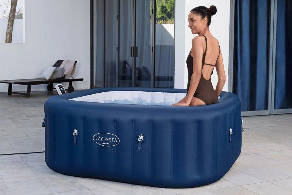 BESTWAY Lay-Z-Spa Hawaii EnergySense Smart AirJet Vírivka, 180 x 180 x 71 cm, 6 osôb 6001H
