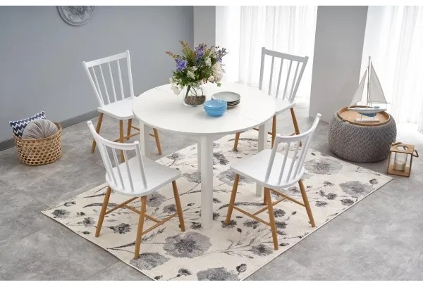 Jedálenský stôl CALMIO biely