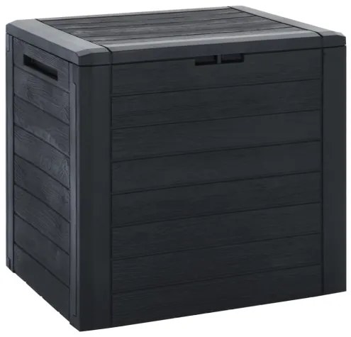 vidaXL Záhradný úložný box antracitový 58,5x46x55 cm polypropylénový-