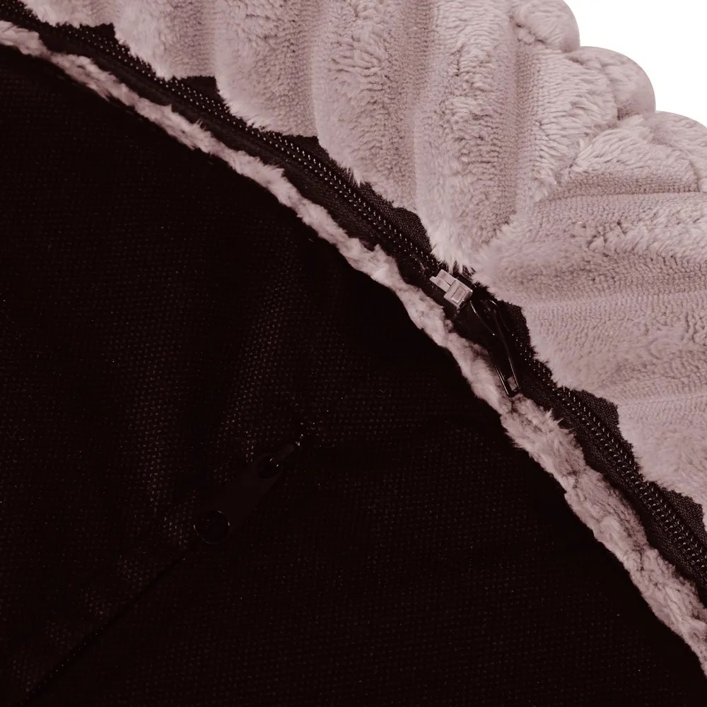 Suchý bazén okrúhly 90x30 cm – ružový Puffy Lamell + 200 perleťových guličiek