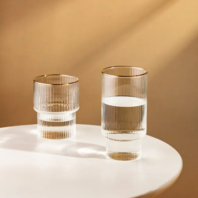 Pohár LYNN so zlatým okrajom 725784 320 ml