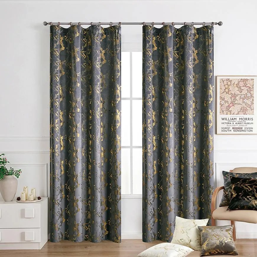 Záves na páske KLOE VET427/5/210GSM 140x250 cm  sivý