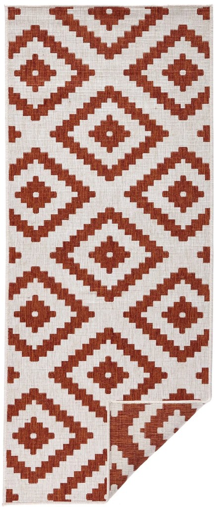 NORTHRUGS - Hanse Home koberce Kusový koberec Twin-Wendeteppiche 103130 terra creme – na von aj na doma - 80x250 cm