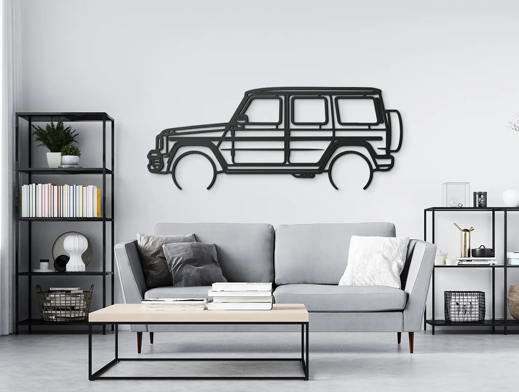 drevko Moderný obraz na stenu Mercedes G63 AMG Rozmer obrazu: 34,5 x 86 cm, Farba dekorácie: Čierna