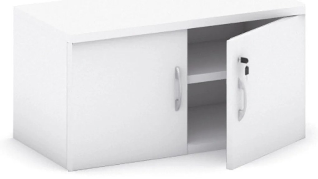 Nadstavba 2-dverová MIRELLI, 800 x 400 x 400 mm, biela