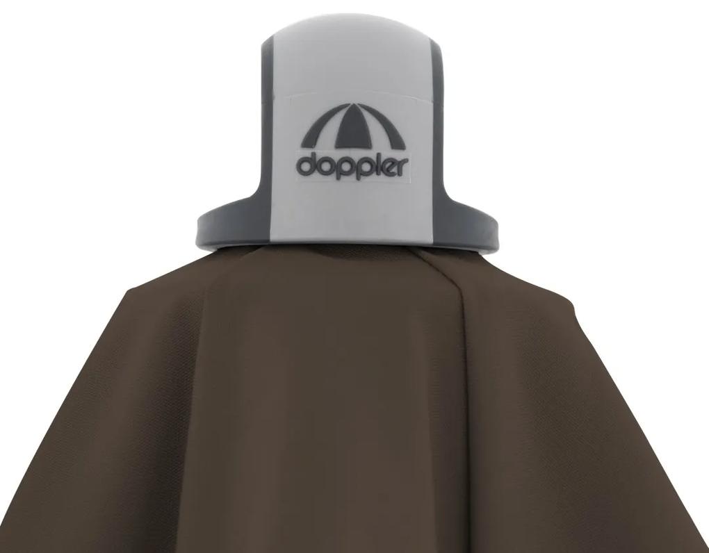 Doppler EXPERT 220 x 140 cm - slnečník s automatickým naklápaním hnedý (kód farby 846), 100 % polyester