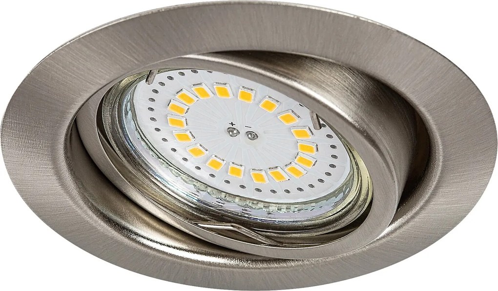 Rabalux LED zápustné bodové svietidlo Lite 3x3W | 240lm | 3000K - set 3 ks, saténový chróm, 1166