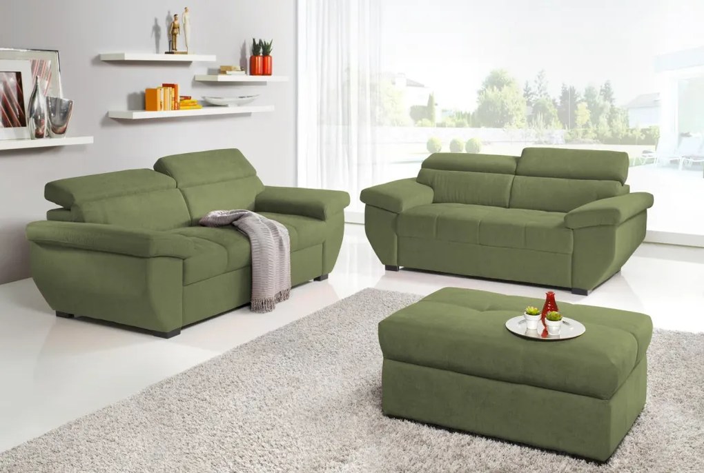 Trojsedák Speedway, olivovo zelená látka