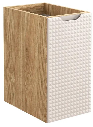 Závesná skrinka Luxor Beige Trust s doskou a umývadlom 120 cm čierna/dub olejovaný