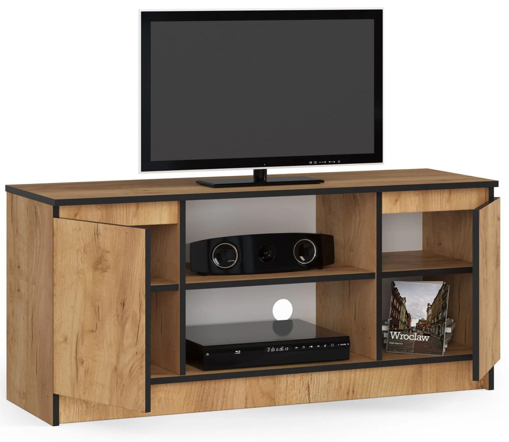 TV stolík Kapono (dub craft). Akcia -17%. Vlastná spoľahlivá doprava až k Vám domov. 1071211