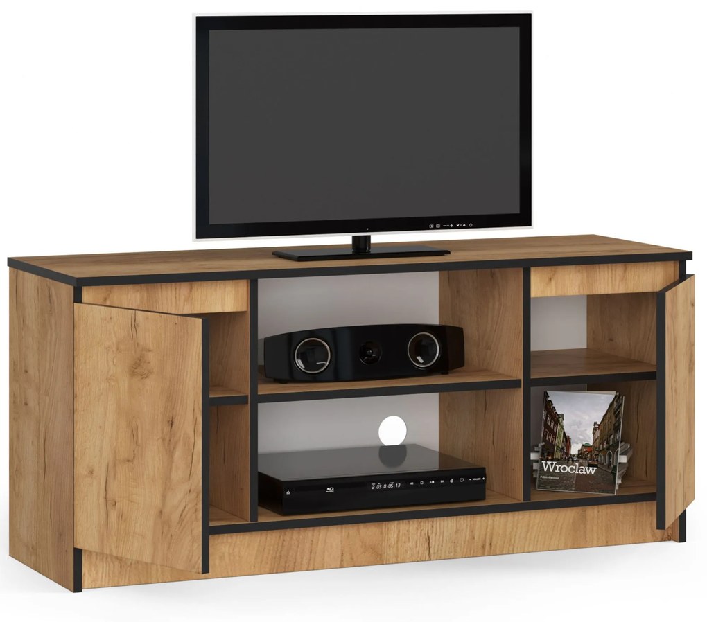 TV stolík Kapono (dub craft). Akcia -19%. Vlastná spoľahlivá doprava až k Vám domov. 1071211