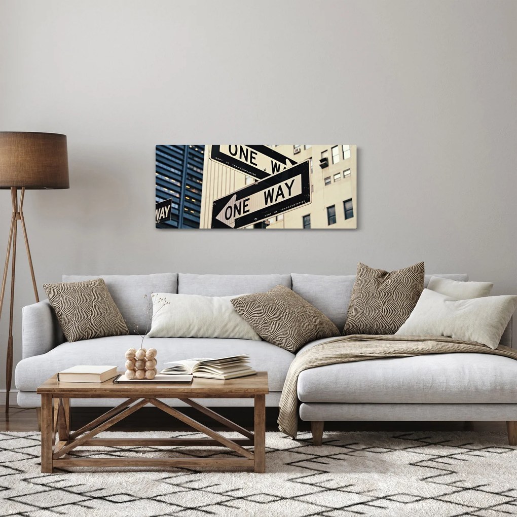 Obraz - New York ONE WAY (120x50 cm)