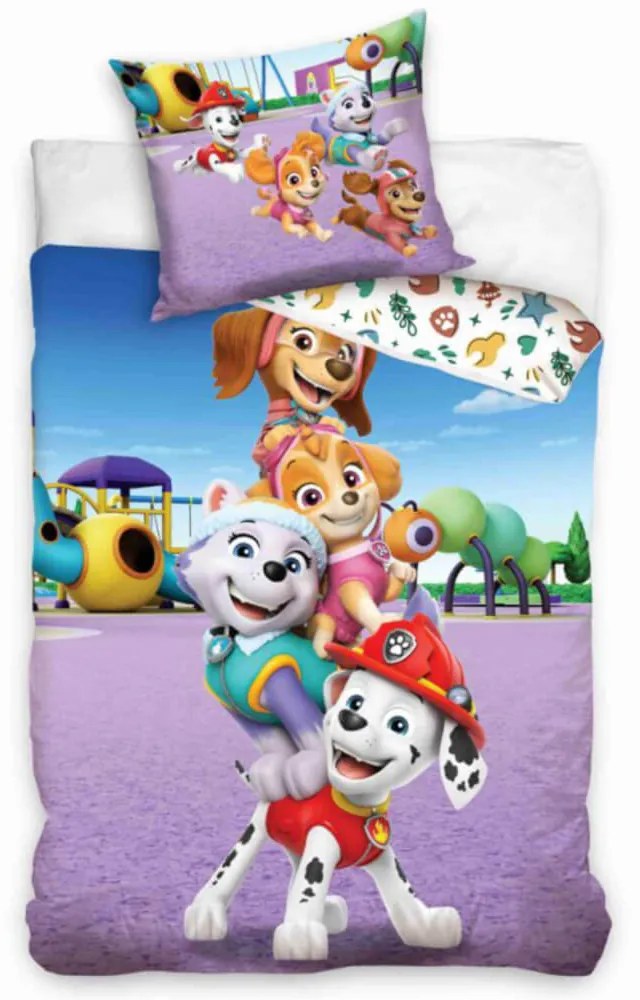 Detské obliečky Labková Patrola - Šteňatá na ihrisku