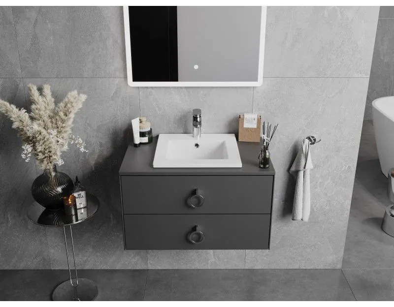 Mexen Atena, umývadlo na zapustenie do dosky 41 x 41 cm, biela, 25014100