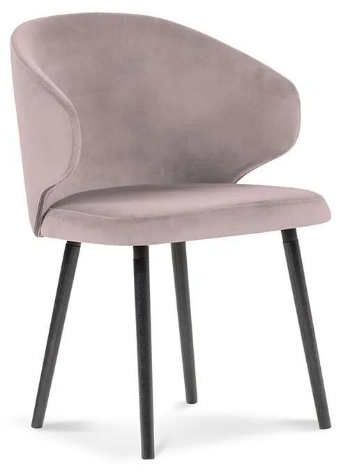 Sada 4 ks Zamatová stolička Nemesis dĺžka 57 × šírka 54 × výška 81 cm WINDSOR & CO