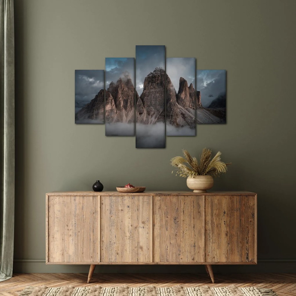 Obraz - Tri Zuby, Talianske Dolomity (150x105 cm)