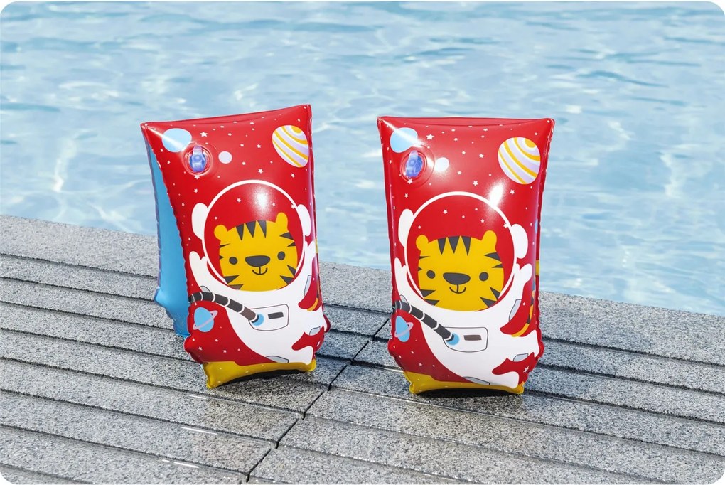 Plavecké rukávniky pre deti s motívom tygríkov, 30 x 15 cm, Bestway 32102