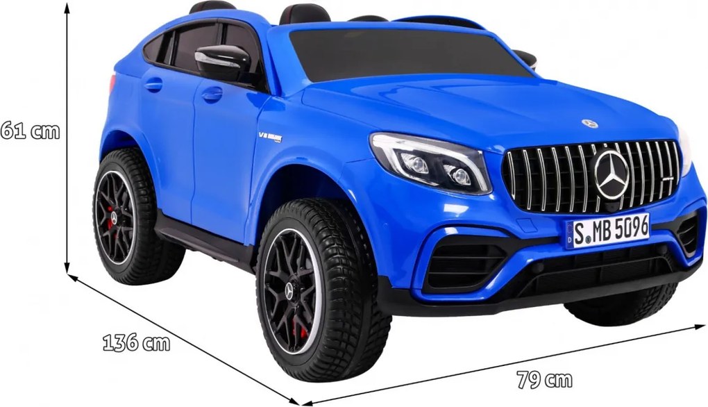 Ramiz Detské autíčko Mercedes GLC 63S modré SUV + pohon 4x4