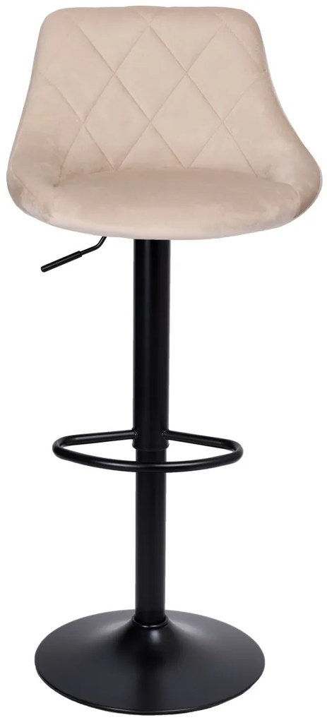 Barová stolička CYDRO čierna béžová